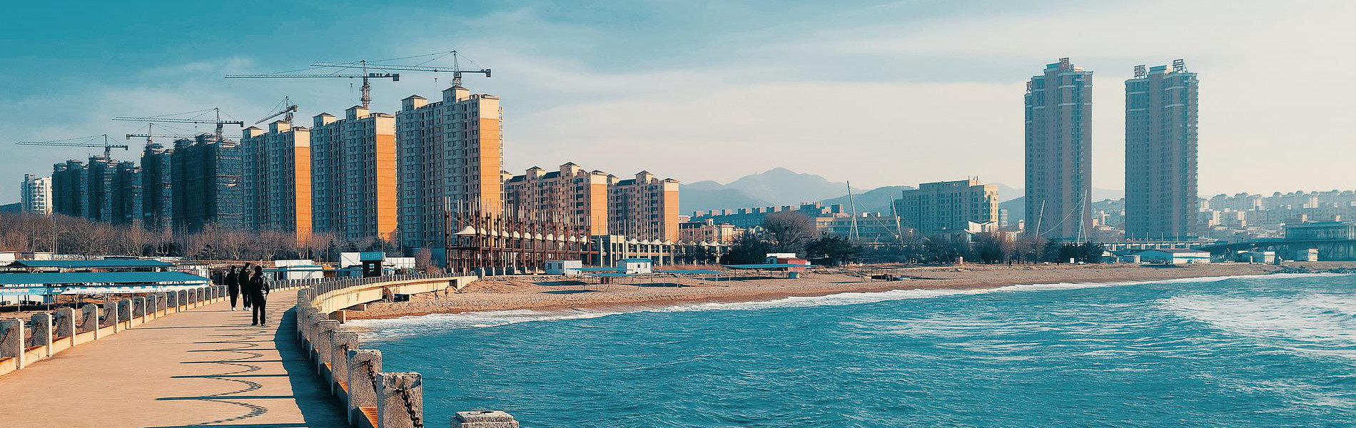 中国大連市海岸イメージ